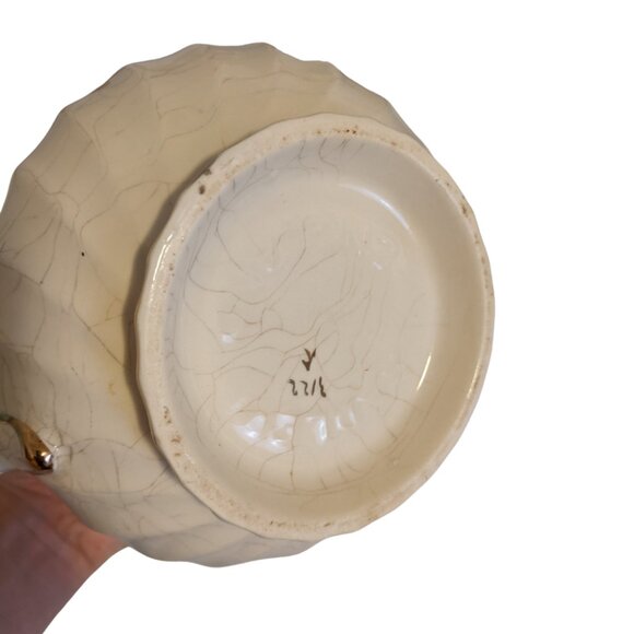 Vintage Sadler England Swirl Teapot White w Red Rose Classic Decor Kitchen - Picture 10 of 10